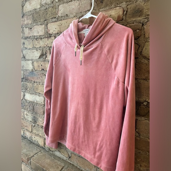J. Crew Factory Velour Hoodie - Picture 2 of 4